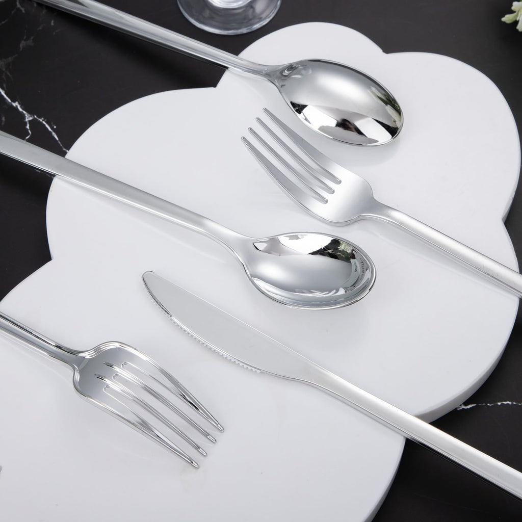 DaYammi 100Pcs Gold Plastic Spoons, Disposable Silverware, plastic Cutlery Heavy Duty Disposable Flatware Dinnerware Perfect for Dinner Parties, Gold disposable Spoons for Party Wedding Dinner