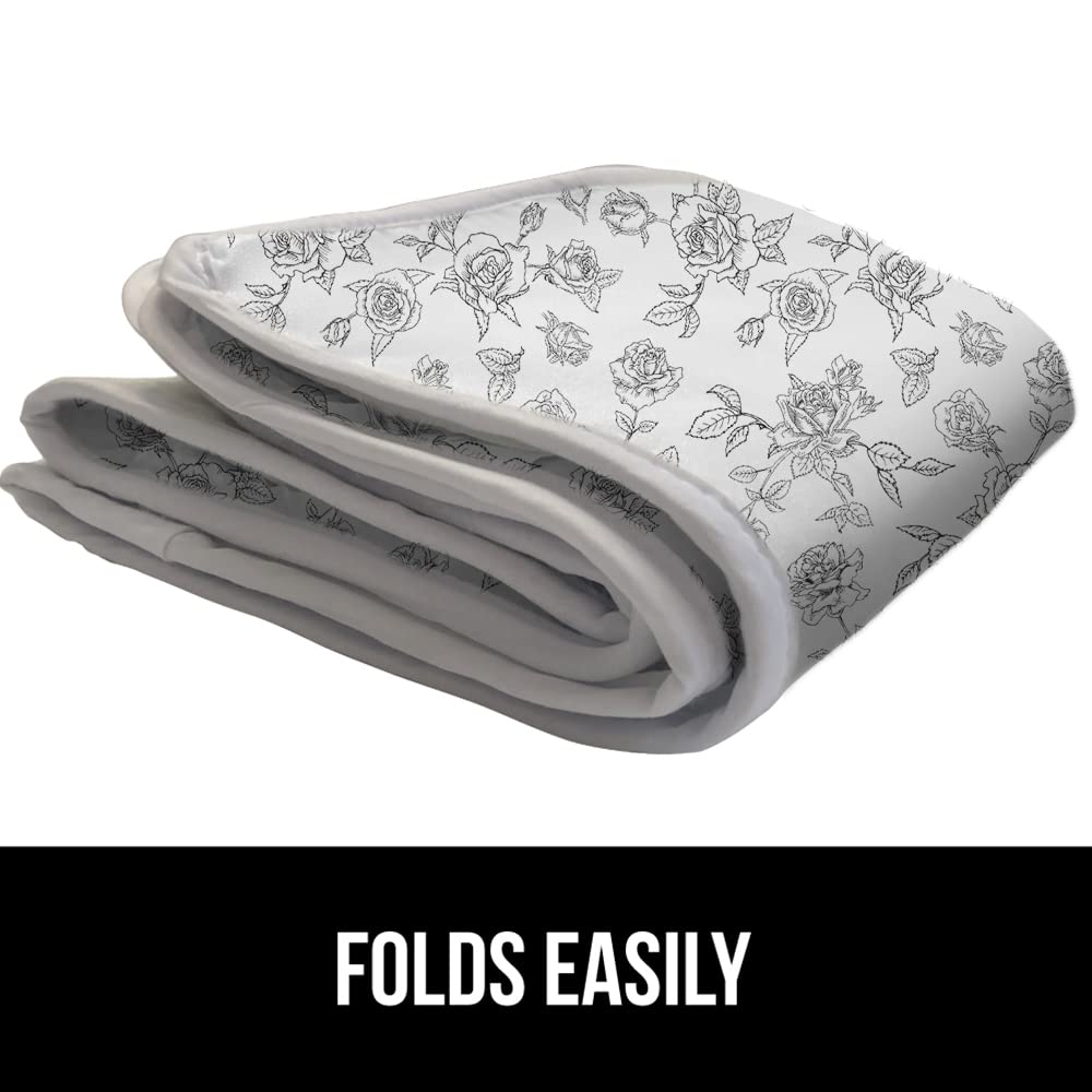 GORILLA GRIP The Original Ironing Board Cover and Pad, Silicone Coating, Thick Scorch Resistant Padding, Heavy Duty Iron Covers Standard Boards, Hook and Loop Fastener Strap, Silver, 15x54