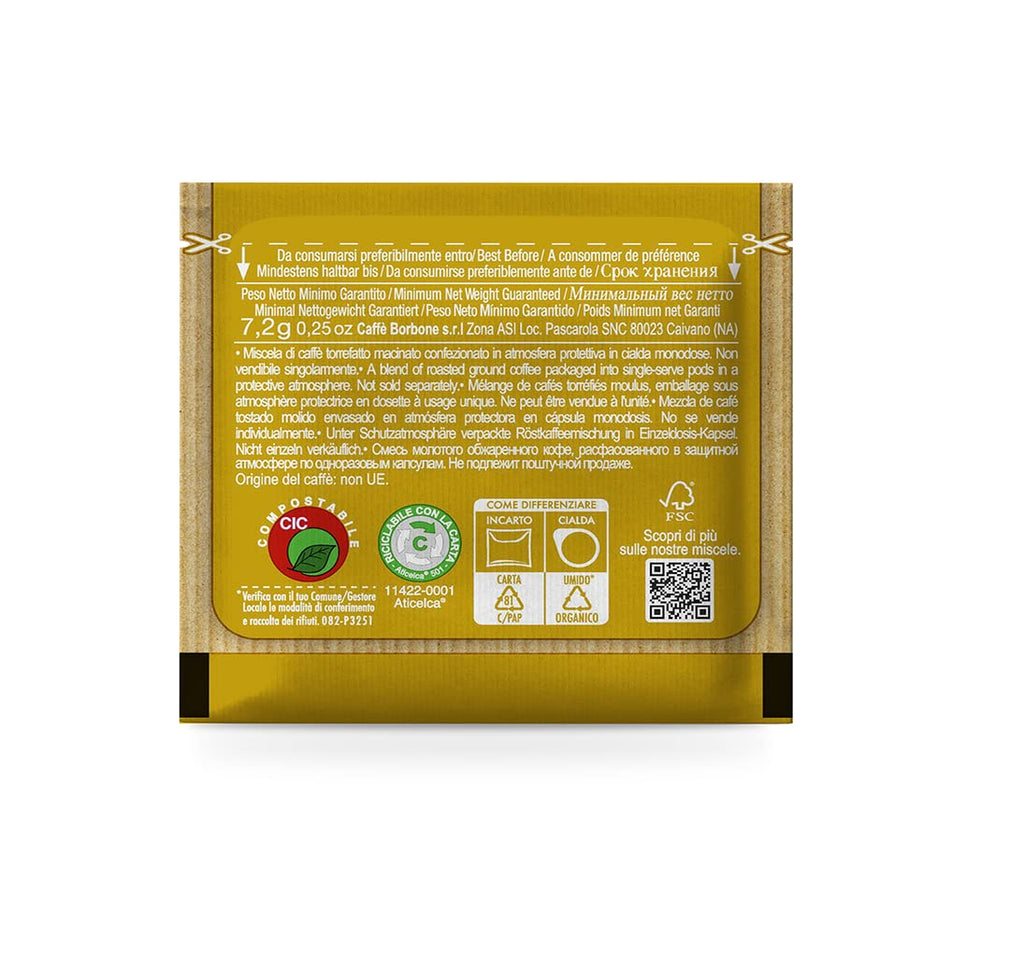Caffè Borbone Espresso Paper Pods, Blue Blend, Balanced and Full-Bodied, Medium Roast ESE Pods, Authentic Italian Espresso - 150 Count