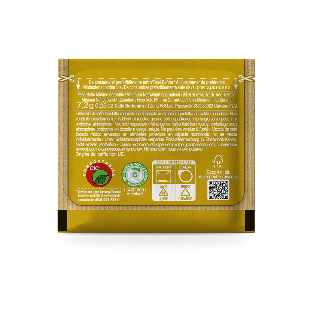 Caffè Borbone Espresso Paper Pods, Blue Blend, Balanced and Full-Bodied, Medium Roast ESE Pods, Authentic Italian Espresso - 150 Count