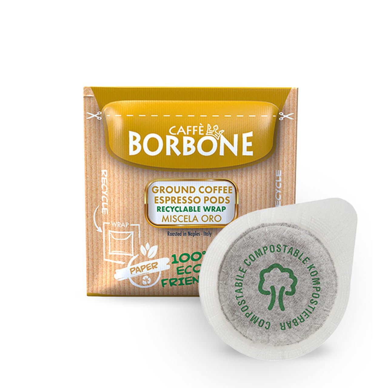 Caffè Borbone Espresso Paper Pods, Blue Blend, Balanced and Full-Bodied, Medium Roast ESE Pods, Authentic Italian Espresso - 150 Count
