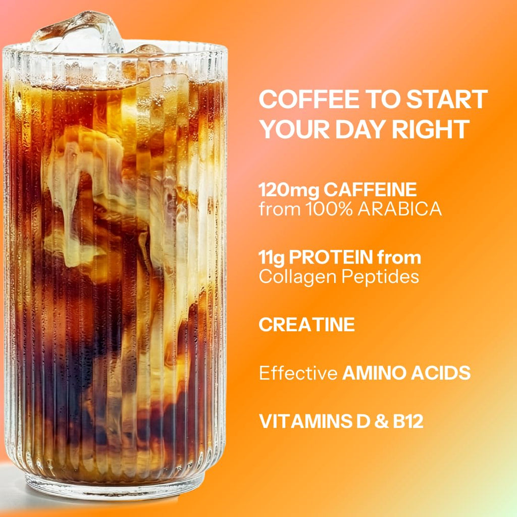 Moment Hot Girl Mushroom Coffee with Collagen Protein & Creatine – Low Acidity Instant Coffee with Chocolatey Notes, Lion’s Mane, Reishi & L-Theanine for Energy, Focus & Mental Clarity – 25 Servings