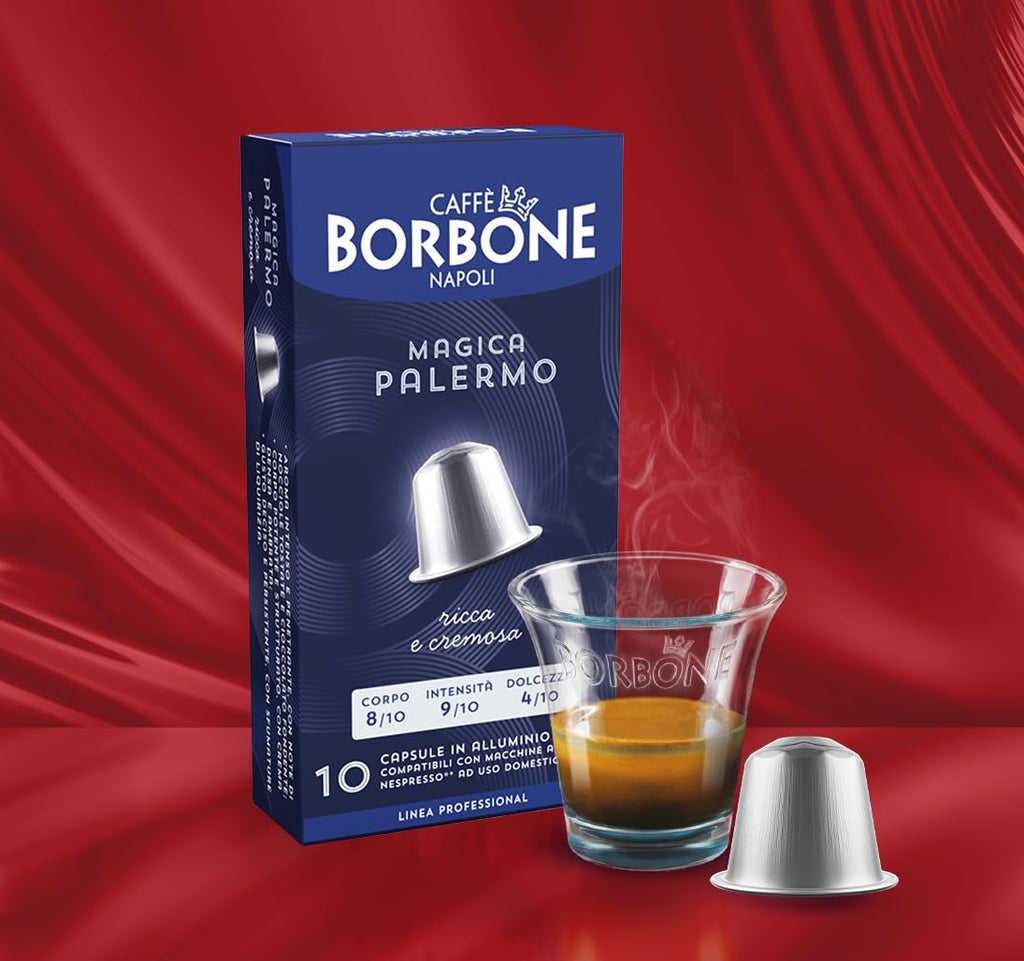 Caffè Borbone Espresso Intenso Aluminum Capsules Compatible with Nespresso Original Machines, Dark Roast, 100 Count