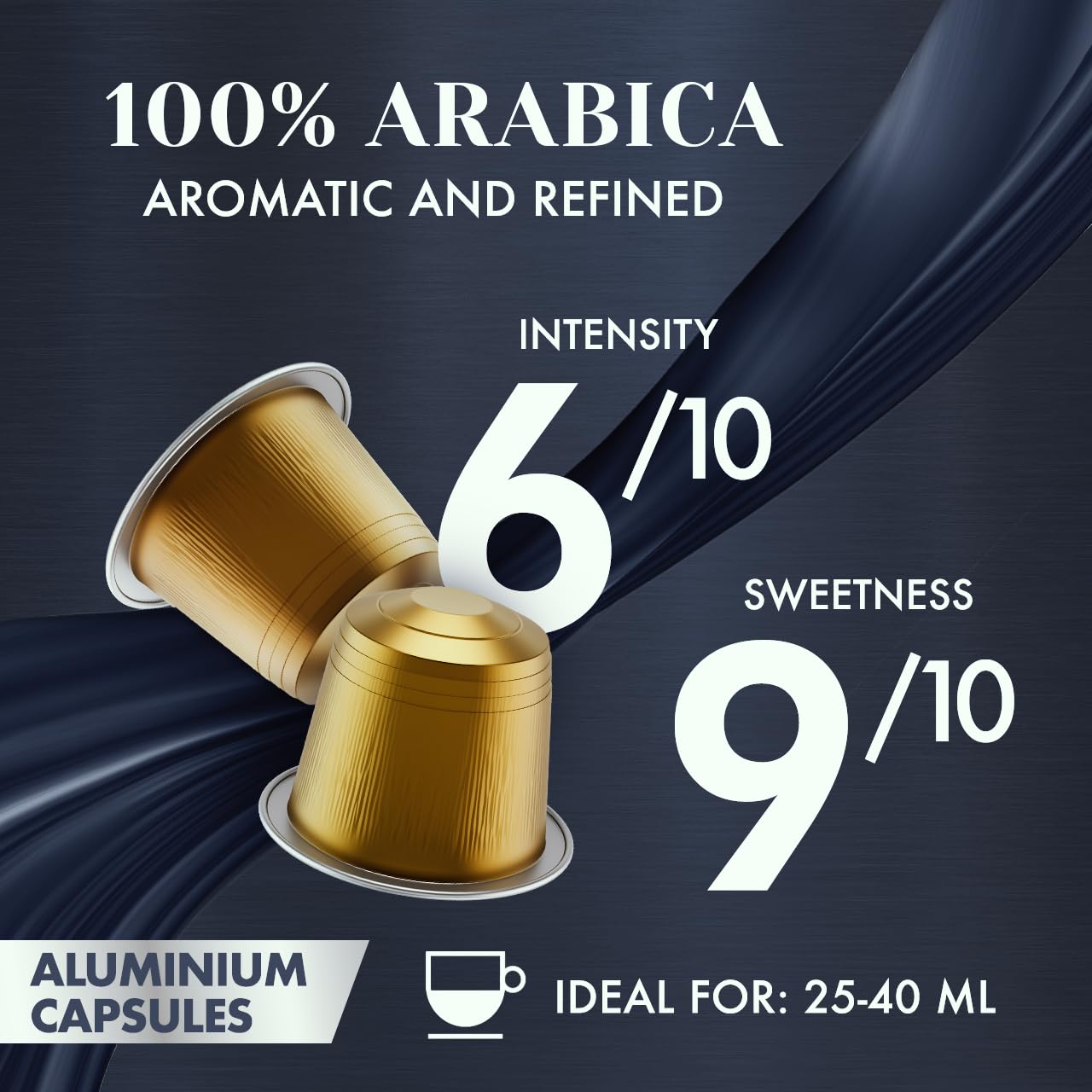 Caffè Borbone Espresso Intenso Aluminum Capsules Compatible with Nespresso Original Machines, Dark Roast, 100 Count