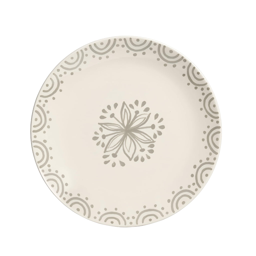 Sango Siterra Painter's Palette 16-Piece Stoneware Dinnerware Set - Service for 4, Ceramic Plates and Bowls Sets, Chip Resistant, Rustic Dishware, Microwave & Dishwasher Safe Kitchen Dishes