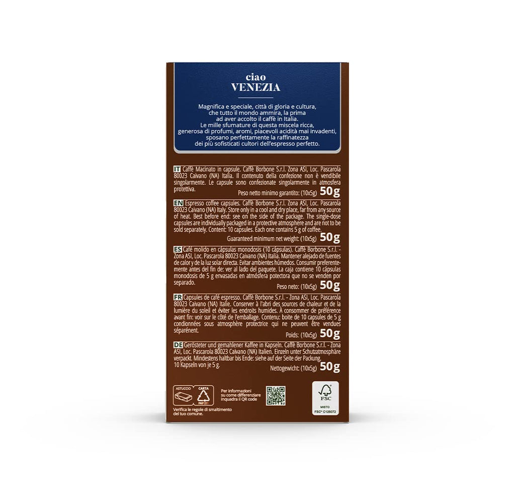 Caffè Borbone Espresso Intenso Aluminum Capsules Compatible with Nespresso Original Machines, Dark Roast, 100 Count