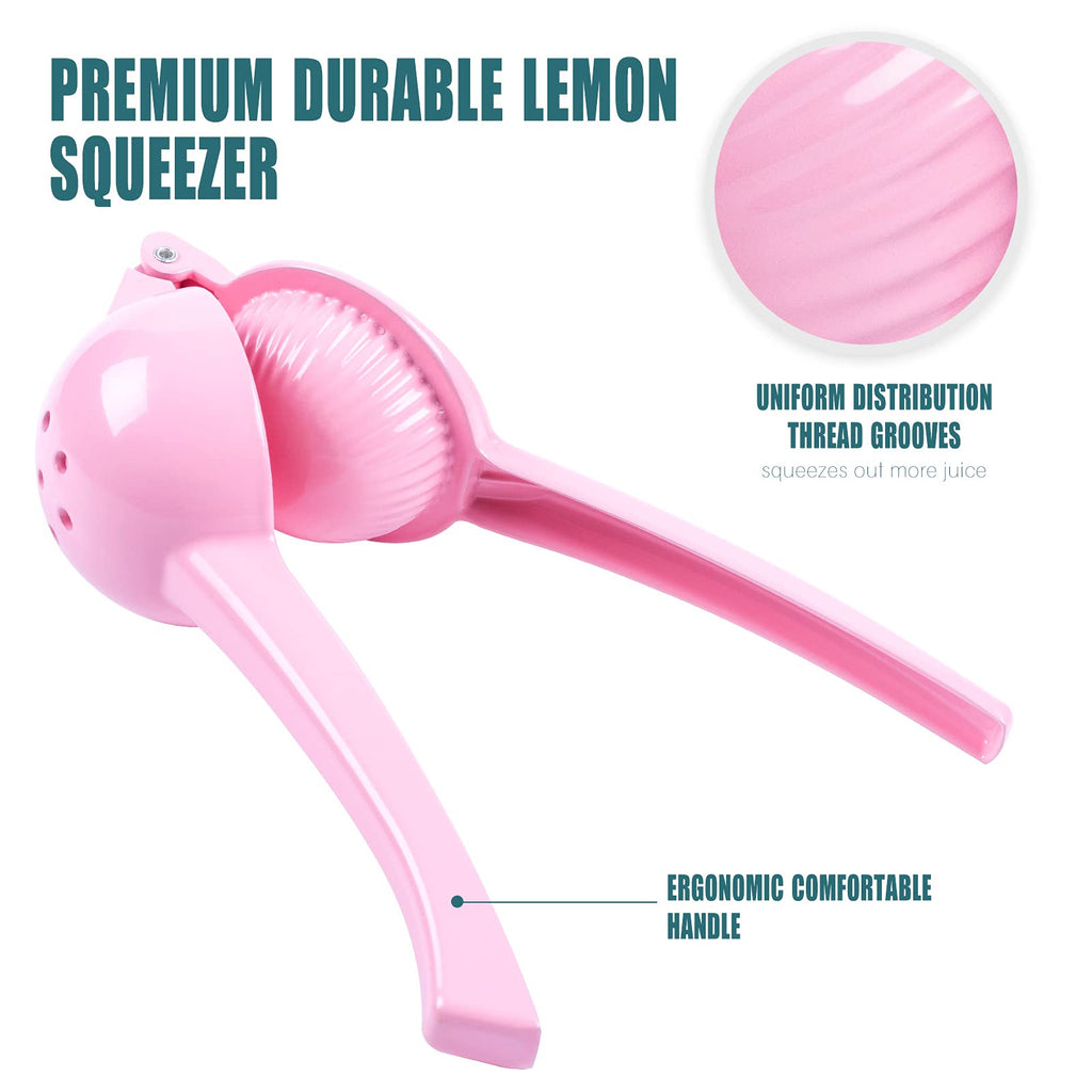 Manual Juicer Citrus Lemon Squeezer, Fruit Juicer Lime Press Metal, Professional Hand Juicer Kitchen Tool(Yellow）