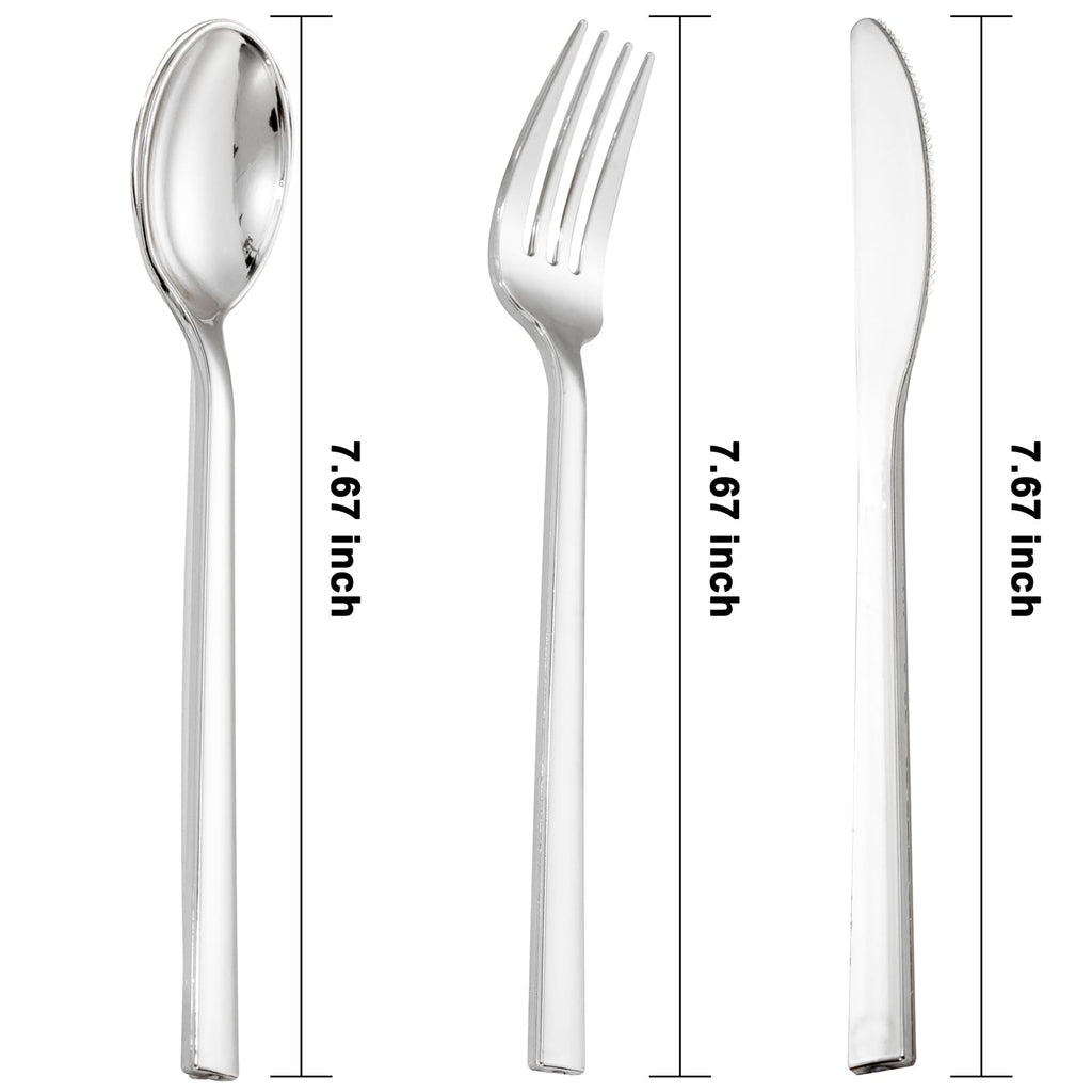 DaYammi 100Pcs Gold Plastic Spoons, Disposable Silverware, plastic Cutlery Heavy Duty Disposable Flatware Dinnerware Perfect for Dinner Parties, Gold disposable Spoons for Party Wedding Dinner