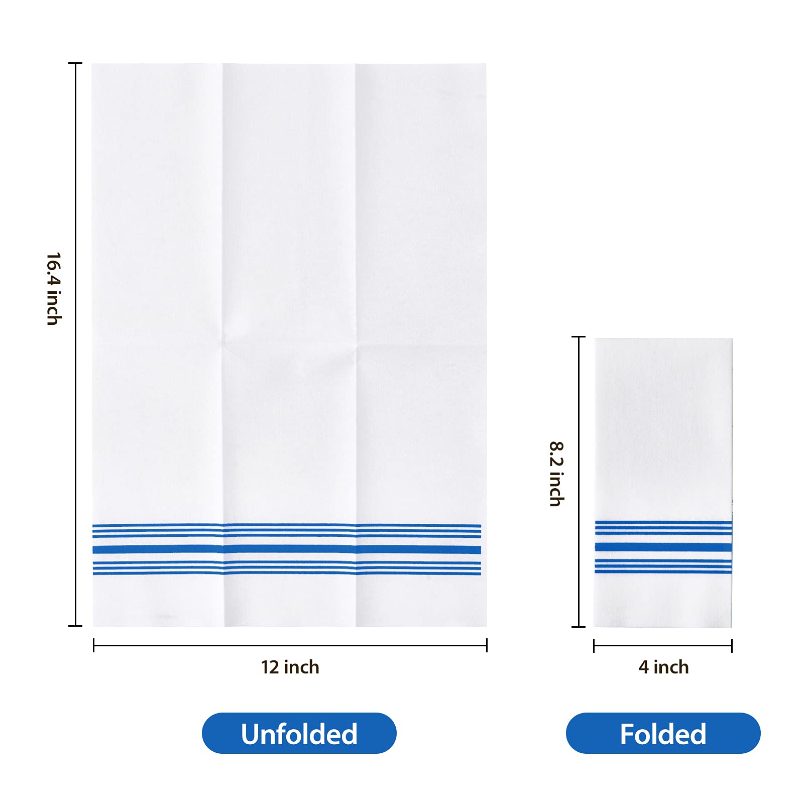 Vplus 150 PACK Guest Towels Disposable Bathroom, Decorative Bathroom Napkins, Soft, and Absorbent Disposable Paper Hand Towel for Dinners, Kitchen, Parties, Weddings, Christmas Party
