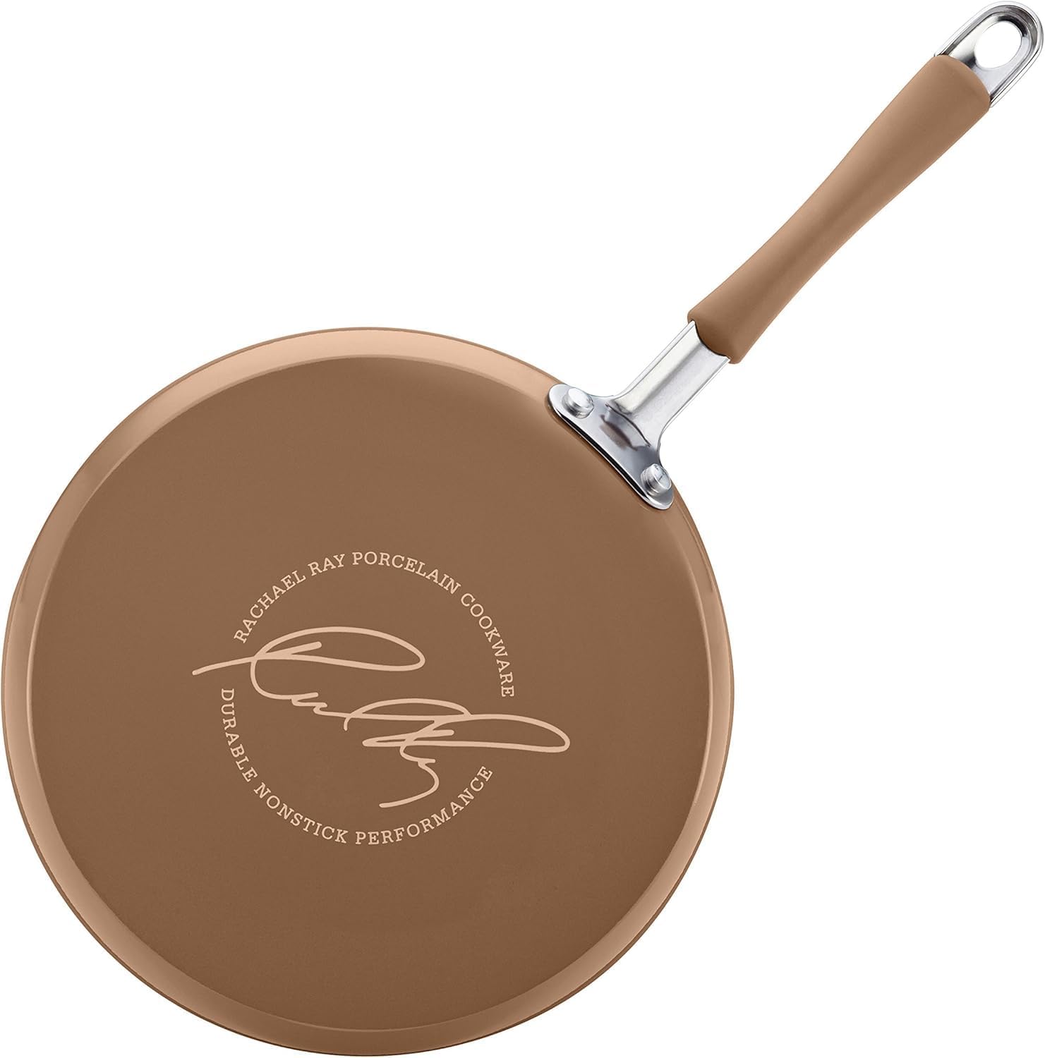 Rachael Ray - 16802 Rachael Ray Cucina Nonstick Cookware Pots and Pans Set, 12 Piece, Sea Salt Gray