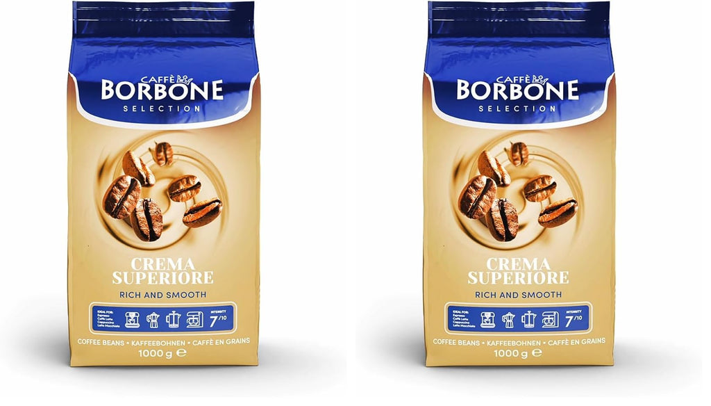 Caffè Borbone Crema Superiore Whole Bean Coffee, Arabica and Robusta Blend, Medium Roast, 2.2 lb Bag (Pack of 1)