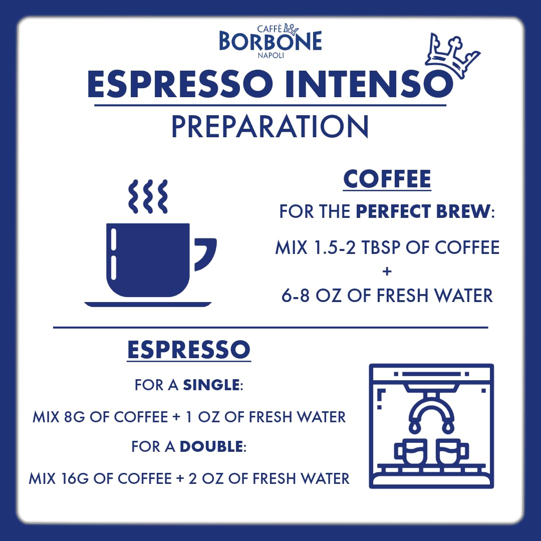 Caffè Borbone Crema Superiore Whole Bean Coffee, Arabica and Robusta Blend, Medium Roast, 2.2 lb Bag (Pack of 1)