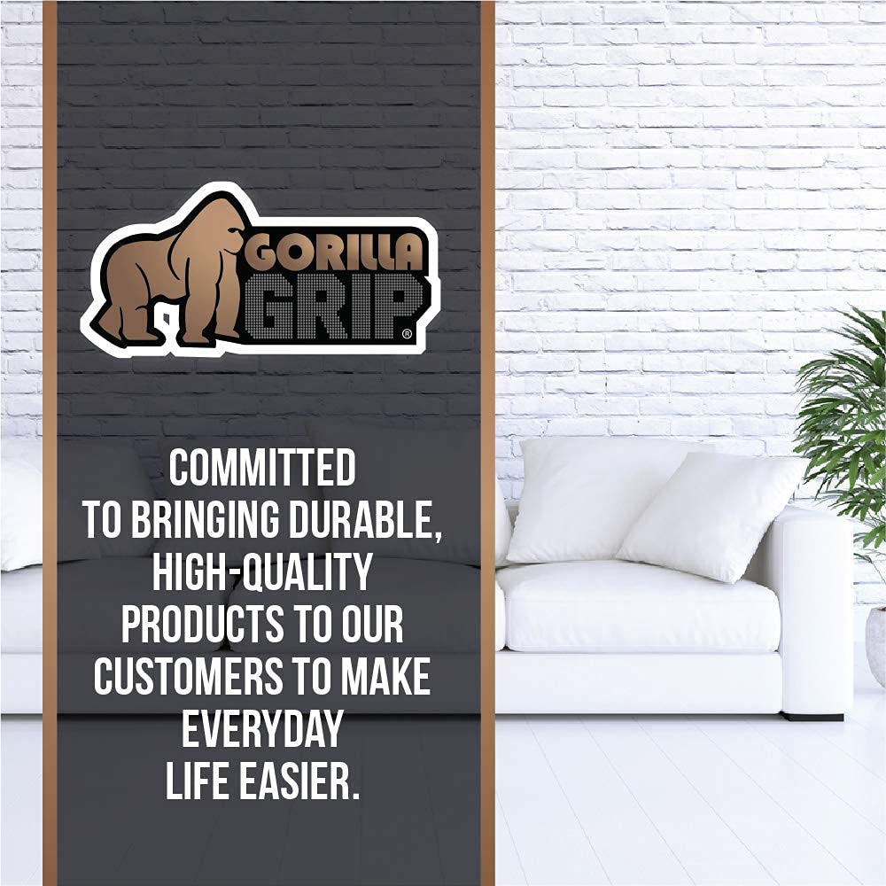 GORILLA GRIP Non Slip Mattress Gripper, Prevents Mattresses from Sliding and Holds Bed in Place, Pad Grips Beds, Sofa, Couch, Chair Cushions and Helps Keep Topper from Slipping, Easy Trim Pads, Queen