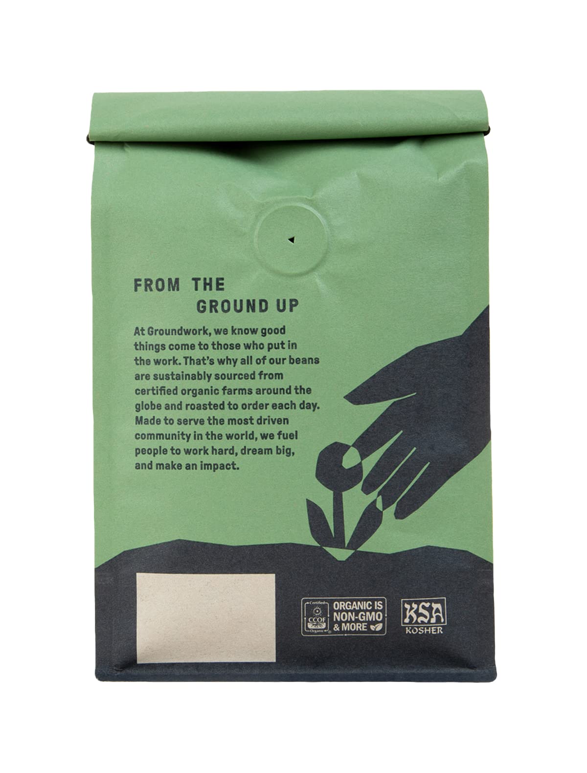GROUNDWORK Ethiopia Heirloom Blend - Whole Bean Coffee Light Roast - USDA Organic Single Origin Coffee - 12oz (Pack of 1)