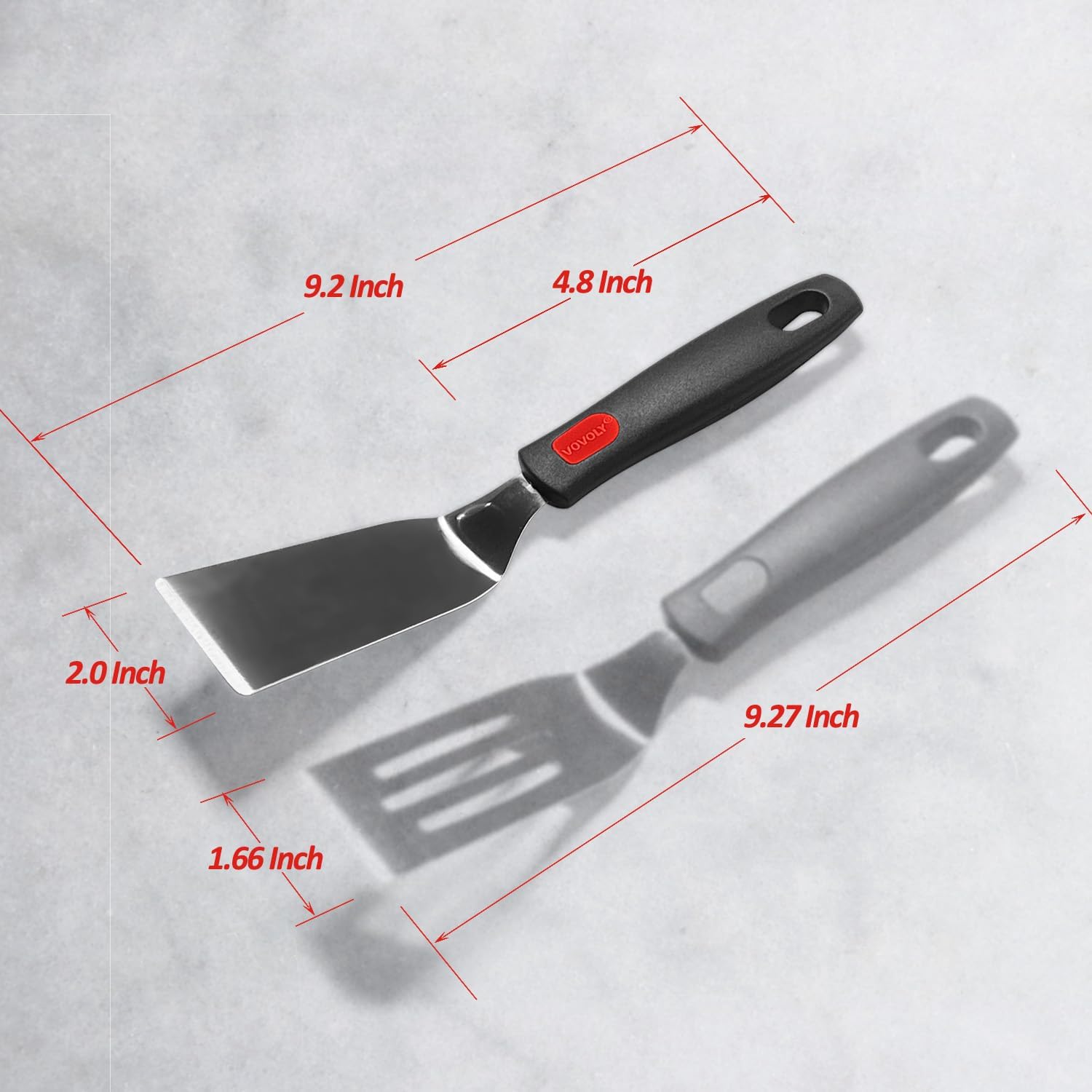 Professional Mini-Brownes Spatula, Stainless Steel Cutter and Serve Turner for Serving, Flipping or Cooking, Ideal for Serving, Tiramisu, Cakes, Lasagna or Cookie, Solid