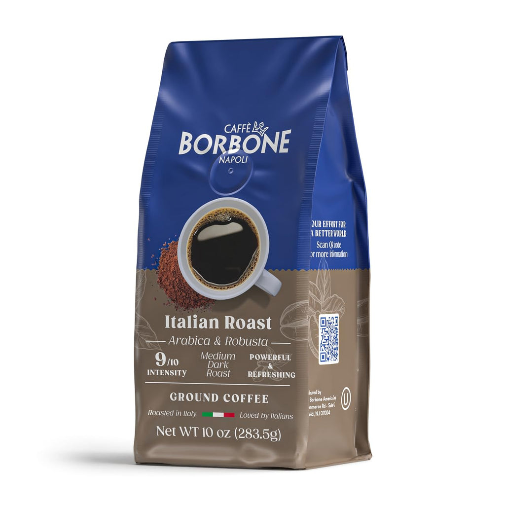 Caffè Borbone Ground Coffee, Crema Classica, Premium Coffee Blend, Full-Bodied, Balanced, Creamy and Smooth Taste, Made in Italy - 8.8 ounce (Pack of 4)