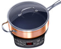 Nuwave Flex Precision Induction Cooktop, 10.25” Shatter-Proof Ceramic Glass, 6.5” Heating Coil, 45 Temps from 100°F to 500°F, 3 Wattage Settings 600, 900 & 1300 Watts, Black