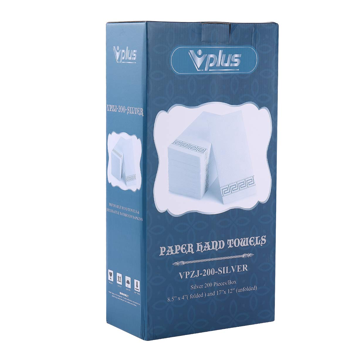 Vplus 200 PACK Guest Towels Disposable Bathroom, Decorative Bathroom Napkins, Soft and Absorbent Disposable Dinner Napkins Cloth Like for Kitchen, Parties, Weddings, Christmas Party（Gold)