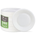 Vplus 100% Compostable Small Paper Plates, 300 Pack 6 Inch Disposable Paper Plates, Uncoated Biodegradable, Made of Sugar Cane Fibers, Perfect for Sandwich, Cake, and Snack