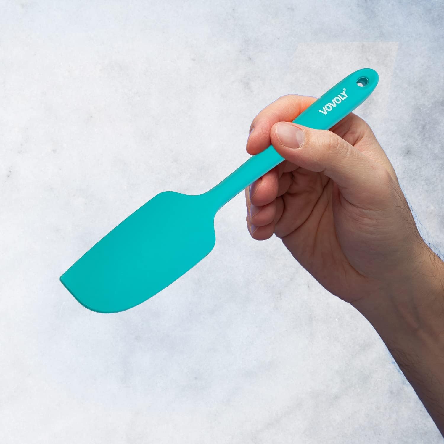 Mini Silicone Spatula - BPA Free Pro-Grade 600ºF Heat-Resistant Non-Stick Small Rubber Jar Spatula - Silicone Kitchen Scraper Utensil Tool for Cooking and Baking, 8.8 IN