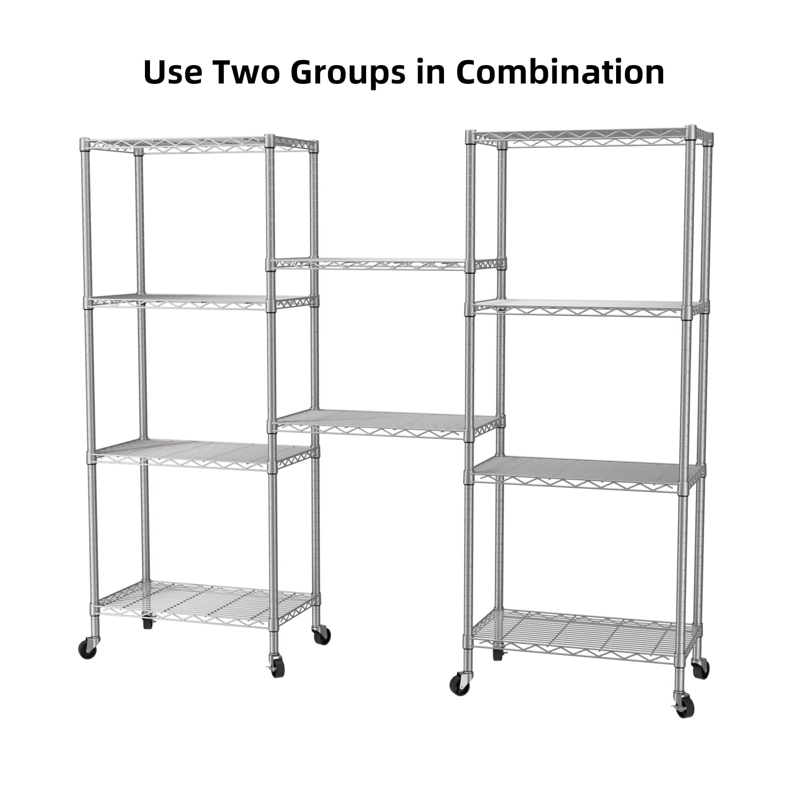 SINGAYE 3 Small Shelves Storage Shelf Wire Shelving Unit Metal Shelf Adjustable Organizers Storage Shelving with Wheels for Bathroom Laundry Room Kitchen Pantry11.5”D x 17.5”W x 30.5”H White
