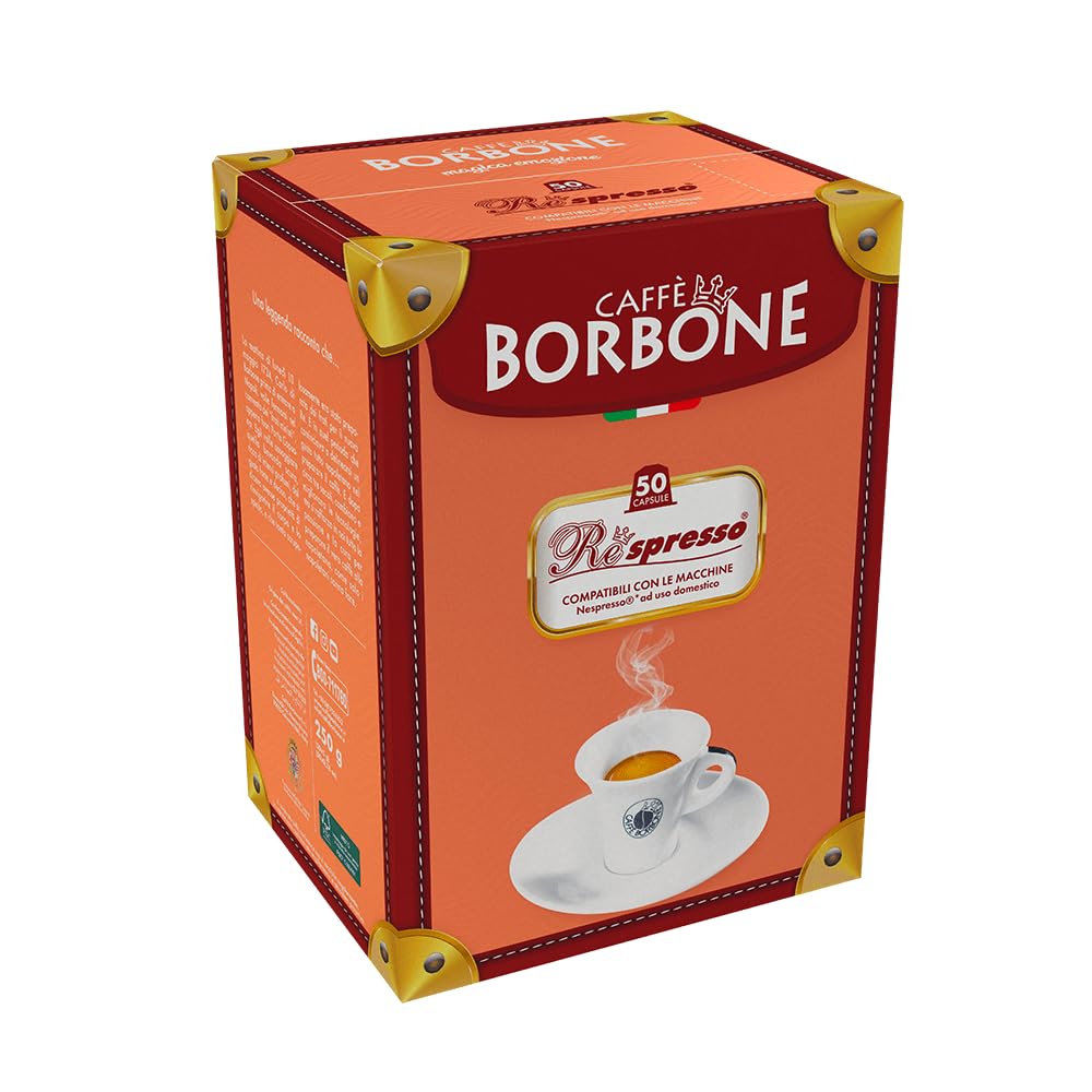 Caffè Borbone Blue Blend Nespresso Compatible Espresso Coffee Pods, 100 Count Espresso Pods