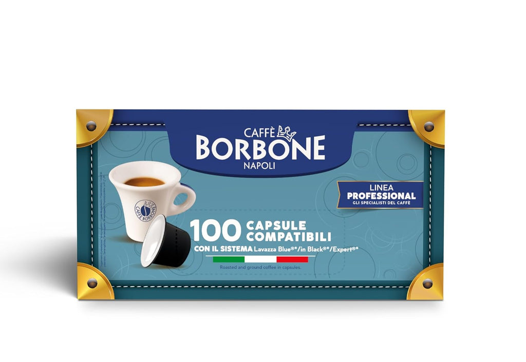Caffè Borbone Red Blend Medium Roast 100 Capsules Compatible with Lavazza®* Blue®* and Lavazza®* in Black®* Machines