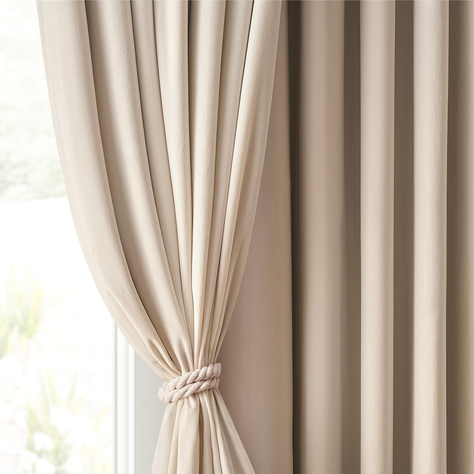 Topfinel Olive Green Velvet Curtains 84 Inches Long for Living Room,Blackout Thermal Insulated Curtains for Bedroom,Back Tab Modern Window Treatment for Living Room,52x84 Inch Length,Olive Green