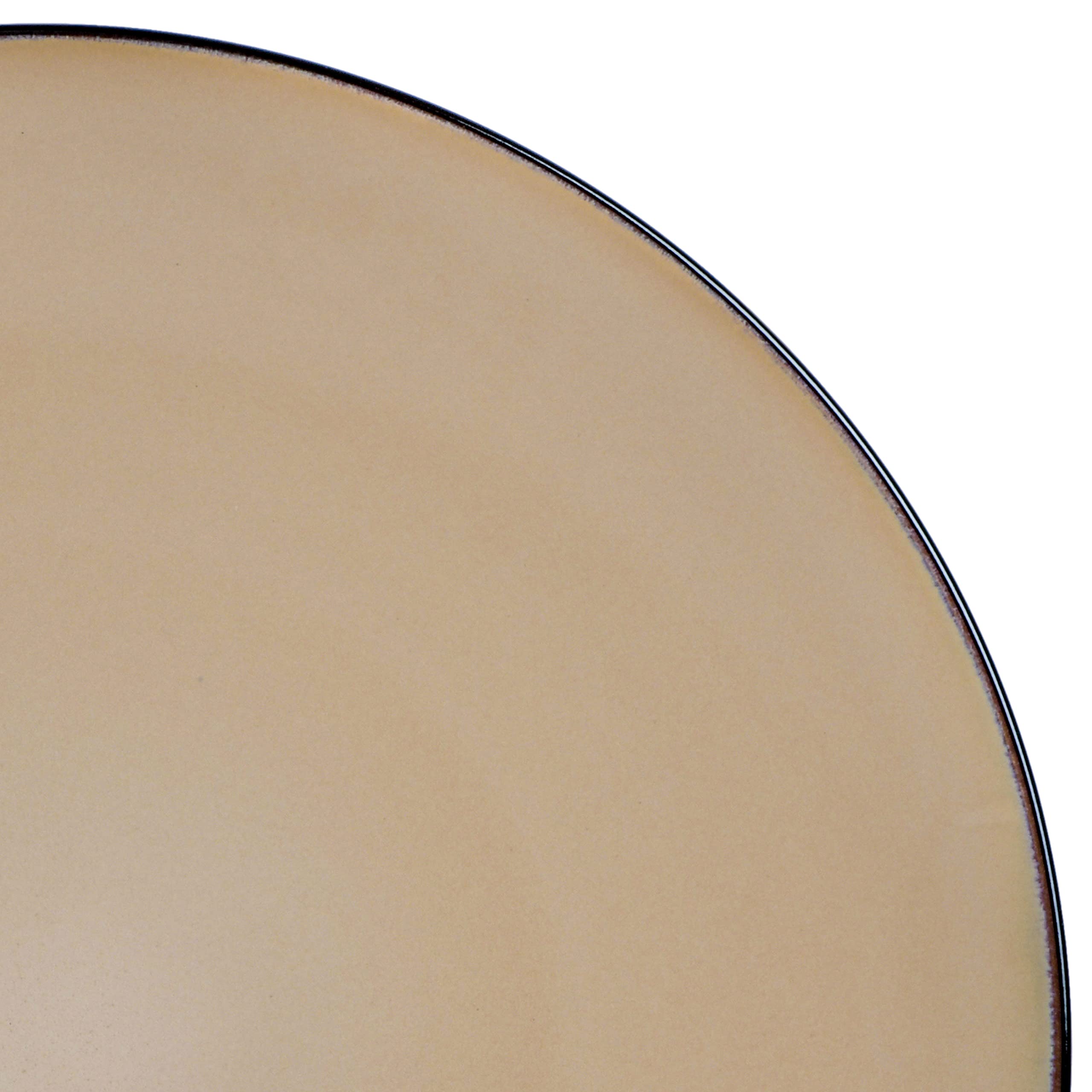 Gibson Elite Soho Lounge Round Reactive Glaze Stoneware Dinnerware Set, Service for 4 (16pc), Blue, Soho Round.