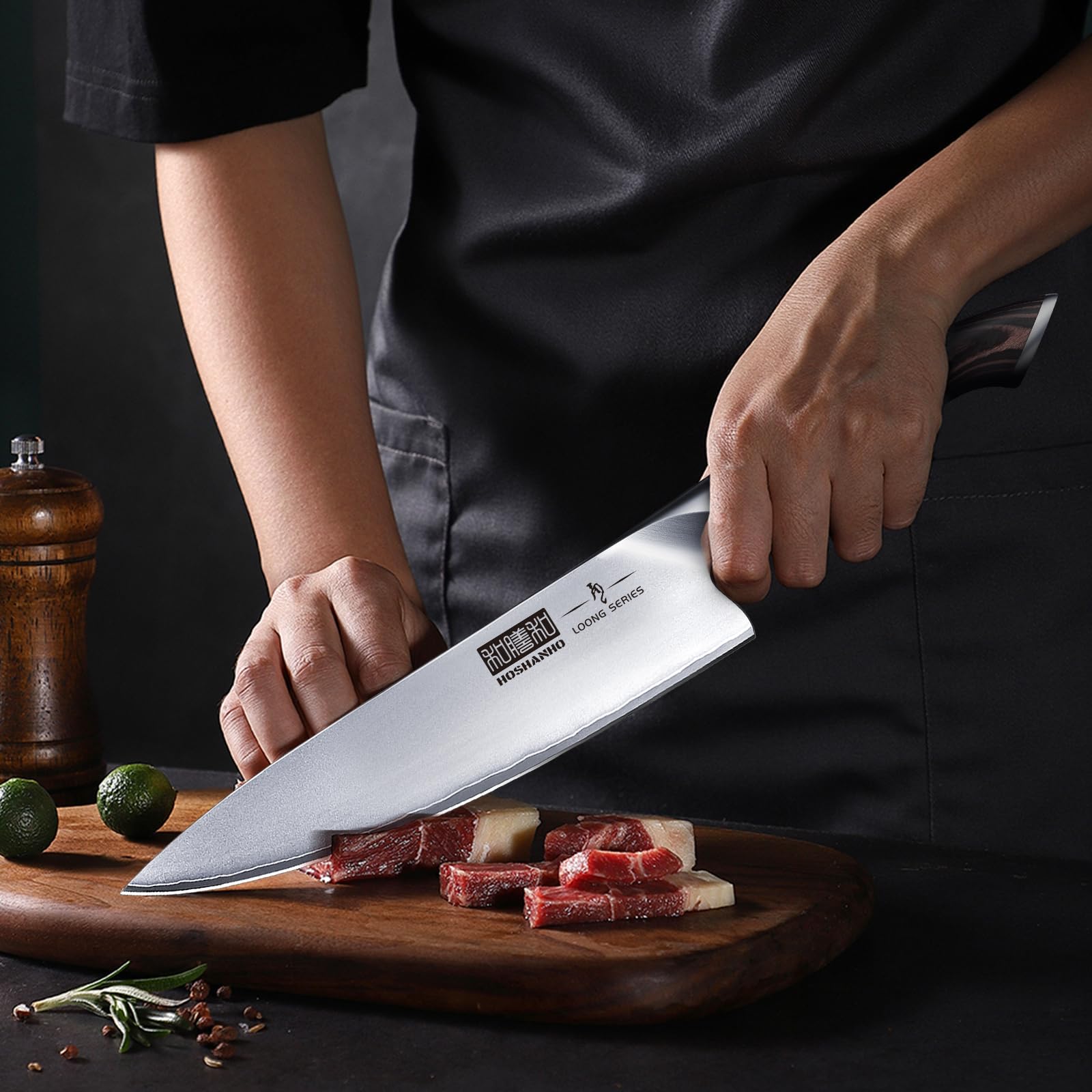 HOSHANHO 3.75 inch Paring Knife, Japanese High Carbon Stainless Steel Small Kitchen Knives, Ultra Sharp Fruit Knife with Ergonomic Pakkawood Handle