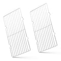 WILLBBQ Replacement for Barbecue Mesh, Stainless Steel BBQ Grates Grill Mesh Barbecue Grill Grilling Mesh Wire Cooking Net Barbecue Grilled Grids, 15.8 * 7.1 Inch, 2-Pack
