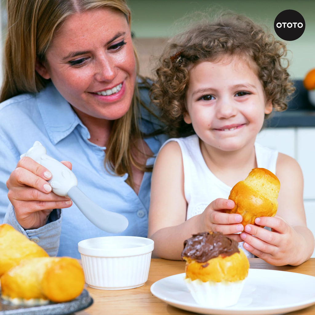 OTOTO Splatypus Jar Spatula for Scooping and Scraping - Unique Fun Cooking Kitchen Gadgets for Foodies - BPA-free & 100% Food Safe - Crepe Spreader