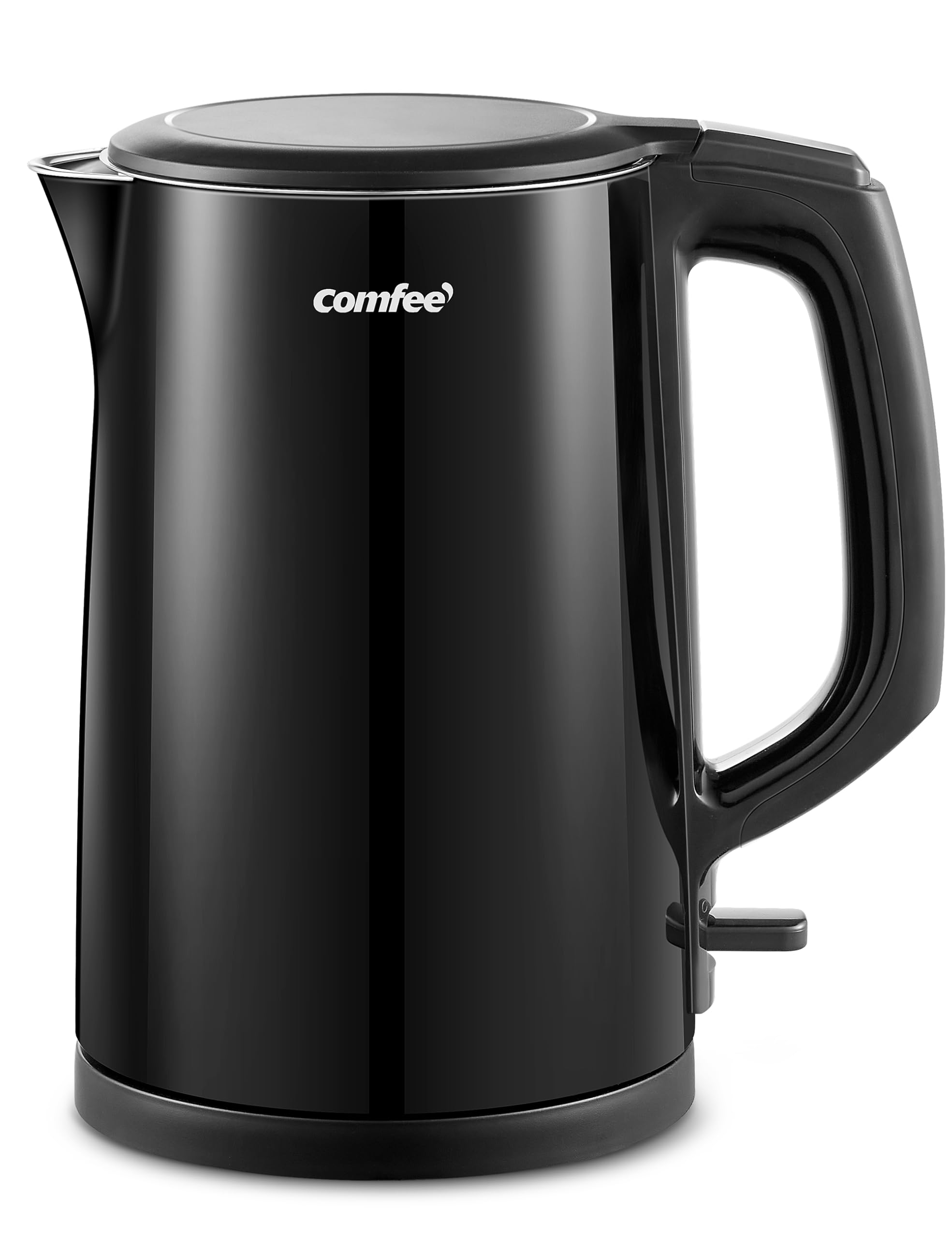 COMFEE' Stainless Steel Electric Kettle, 1.7 Liter Tea Kettle Electric & Hot Water Kettle, 1500W Fast Boil with LED Light, Auto Shut-Off and Boil-Dry Protection