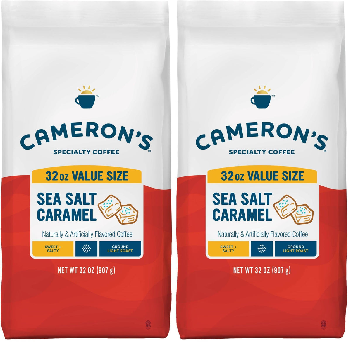 Cameron's Coffee Roasted Ground Coffee Bag, Dark Chocolate Mocha, Smooth Flavored Coffee, Sustainable, Small-batch Roasted, 28 Ounce (Pack of 1)
