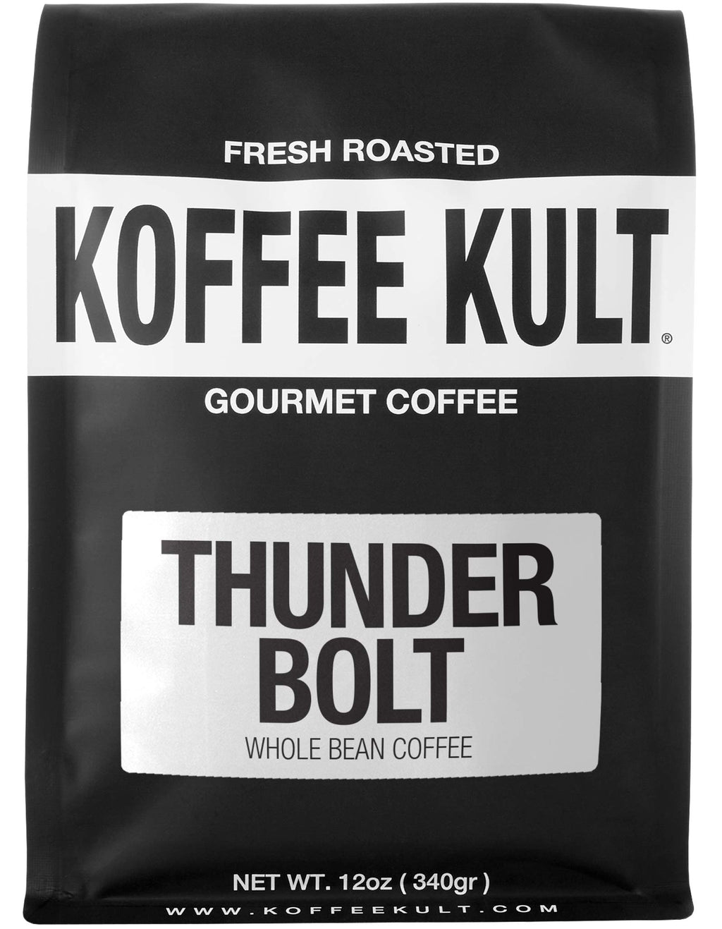 Koffee Kult Dark Roast Whole Bean Coffee - Small Batch 100% Arabica Gourmet Blend, Smooth and Well Balanced Artisan Roasted in 32oz Resealable Package