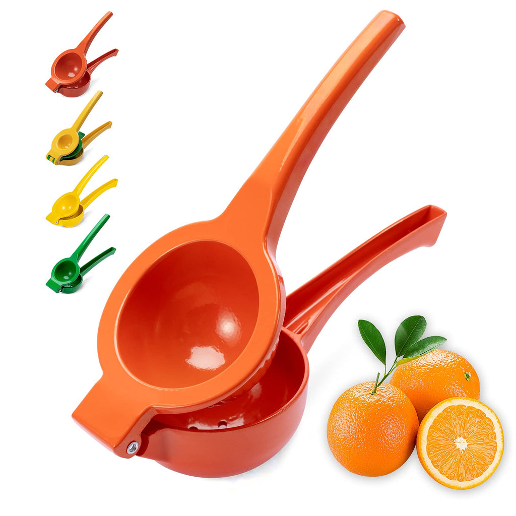 Manual Juicer Citrus Lemon Squeezer, Fruit Juicer Lime Press Metal, Professional Hand Juicer Kitchen Tool(Yellow）