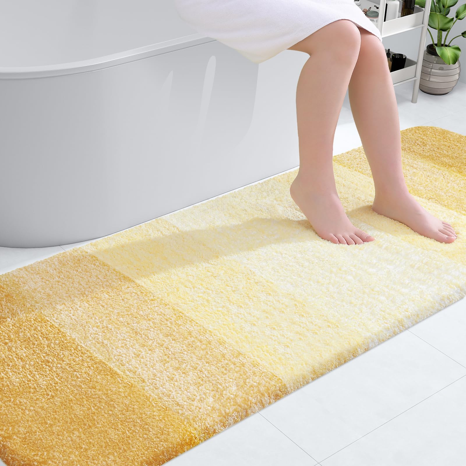 OLANLY Bathroom Rugs Mat 30x20, Extra Soft Absorbent Microfiber Bath Rugs, Rubber Backing, Quick Dry, Machine Washable Bath Mats for Bathroom Floor, Tub and Shower, Home Decor Accessories, Grey