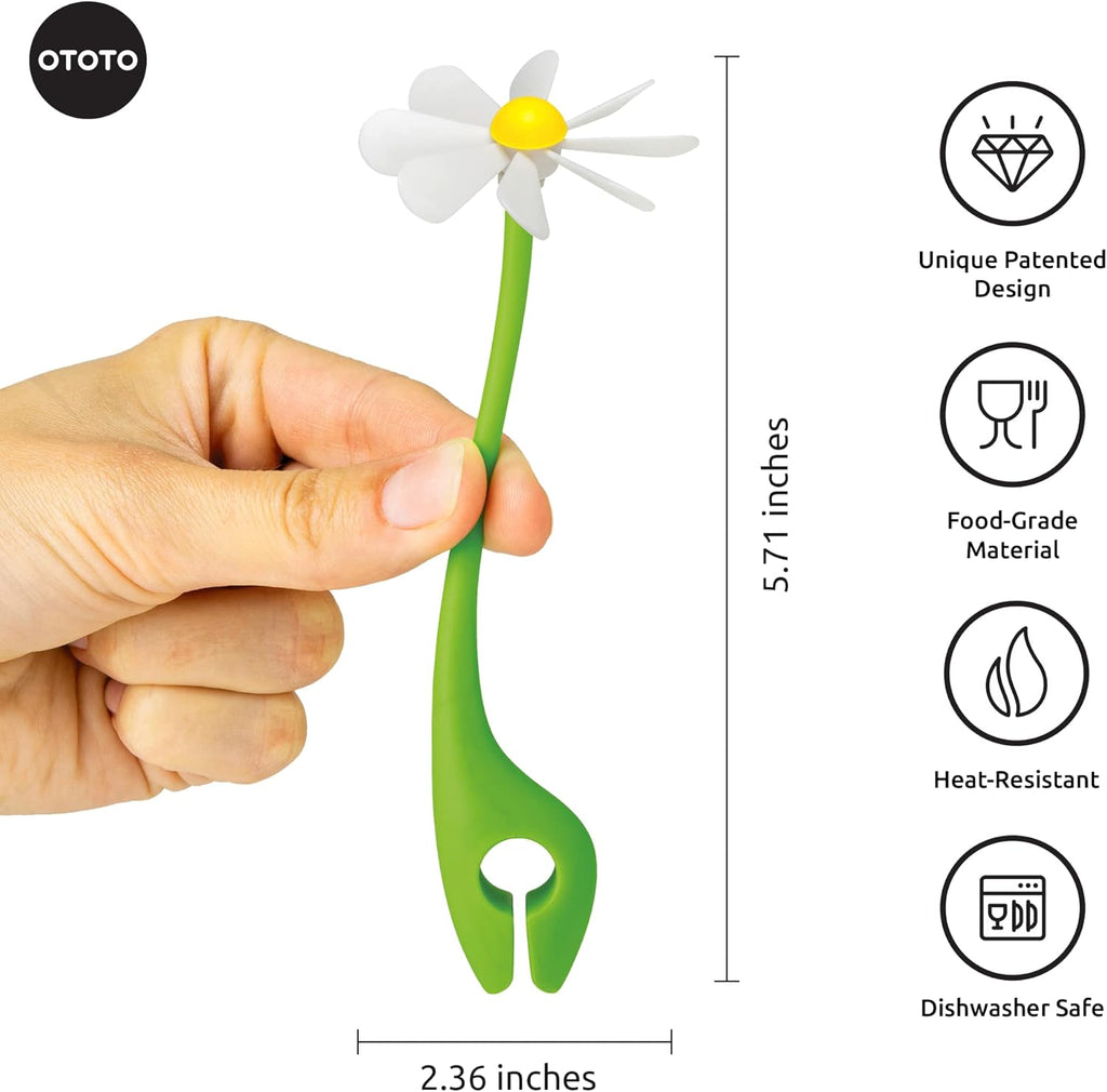 OTOTO New Flower Power Steam Releaser - Fun Kitchen Gadgets - Spinning Flower Lid Holder On Pot & Lid Lifter - Cool Kitchen Gadgets - Cute Gifts for Women, Kitchen Accessories Gadgets