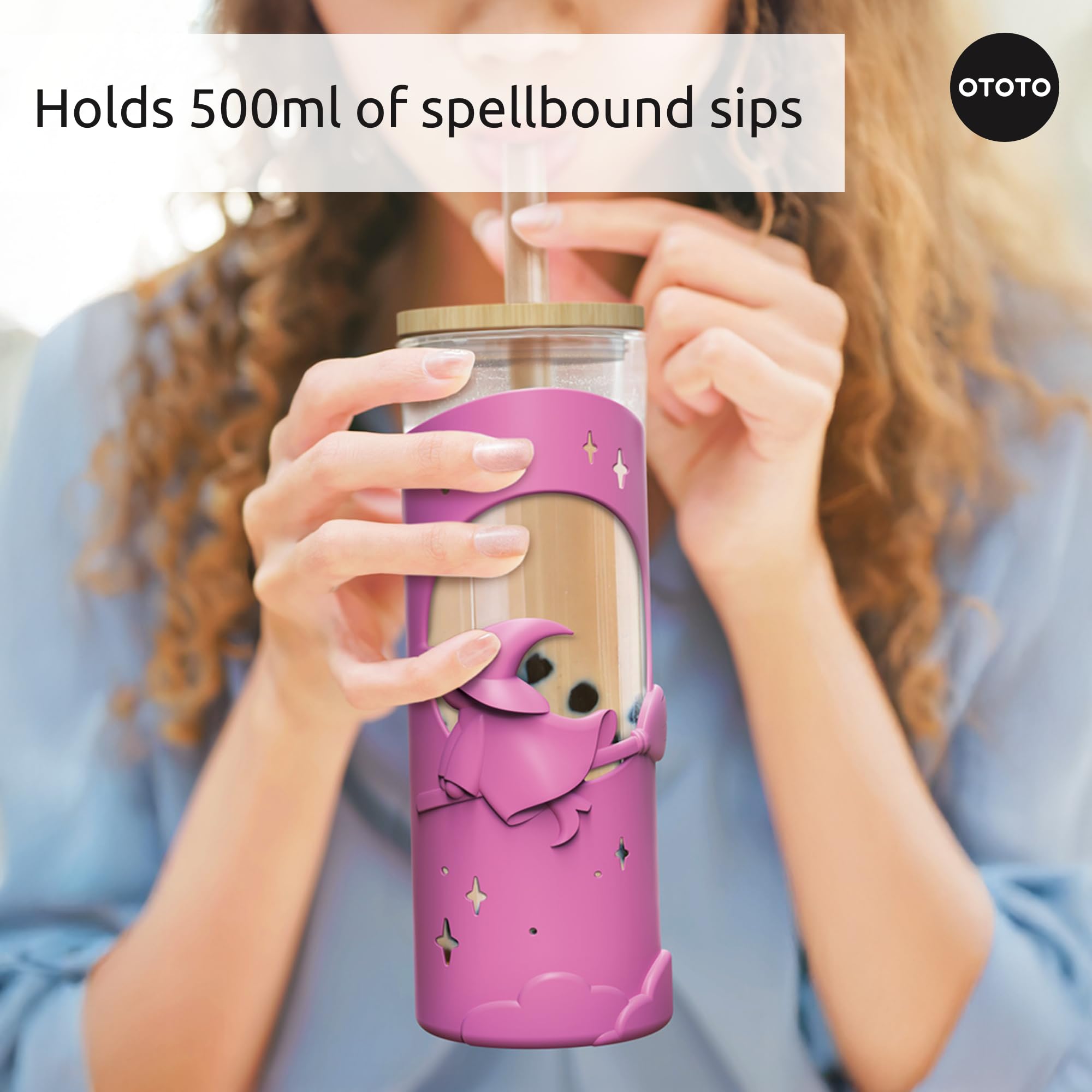 OTOTO Spooky Bootle - Halloween, Halloween Tumbler, Accessories, Insulated Water Bottle, Stainless Steel, Cute Water Bottle, Leak Proof Water Bottles, Spooky, Witchy, Goth Gifts, 18oz.