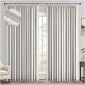 Topfinel Extral Wide Curtains, Pinch Pleated 100% Blackout Linen Luxury Drapery with Hooks for Patio Sliding Door Large Window Living Room Track System, 72" Wx108 L 2 Panel