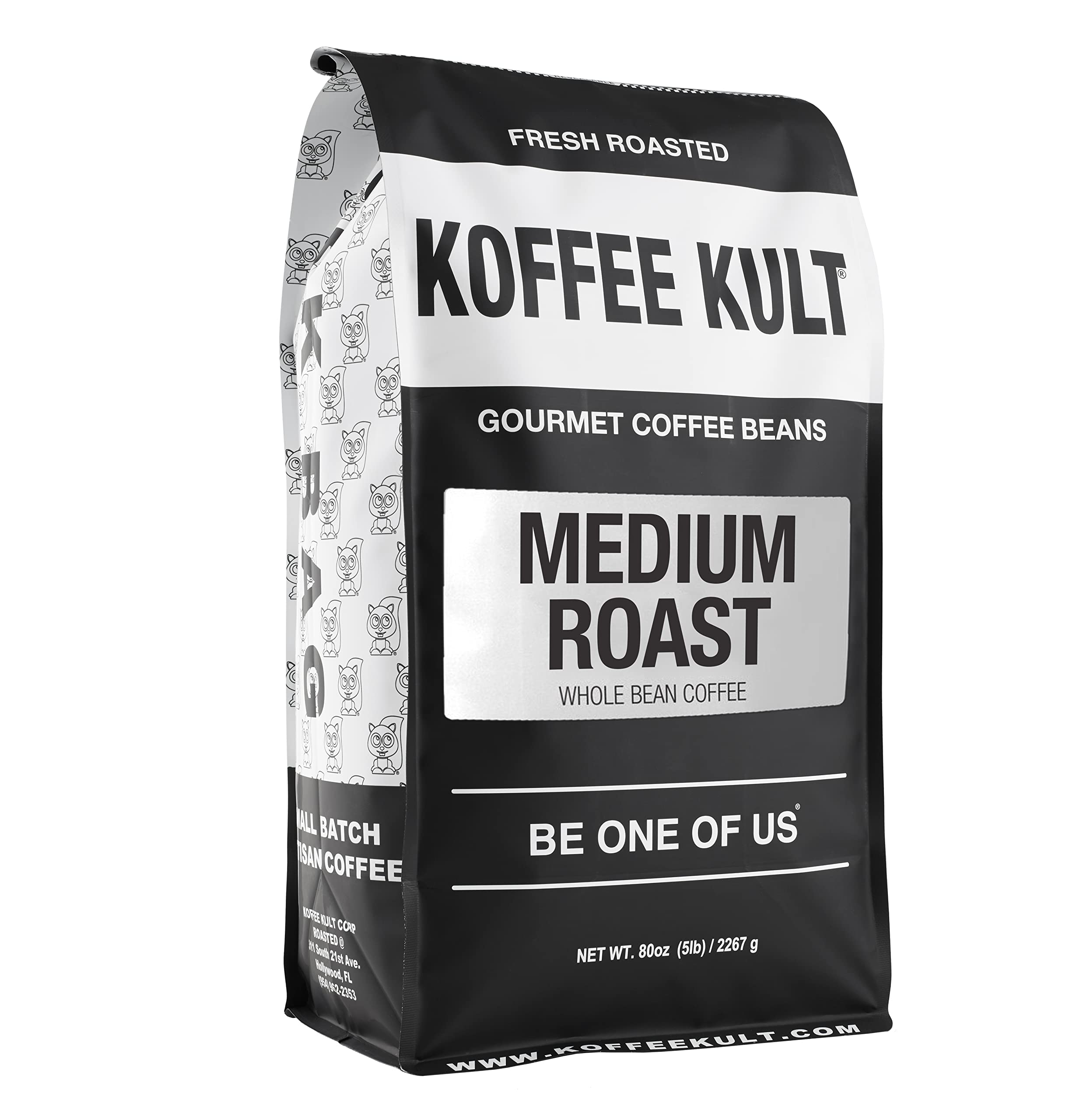 Koffee Kult Koffee Kult Medium Roast Smooth and Flavorful Medium Roast Coffee Beans- Perfect for a Relaxing Cup Anytime (Medium Roast, 32oz)