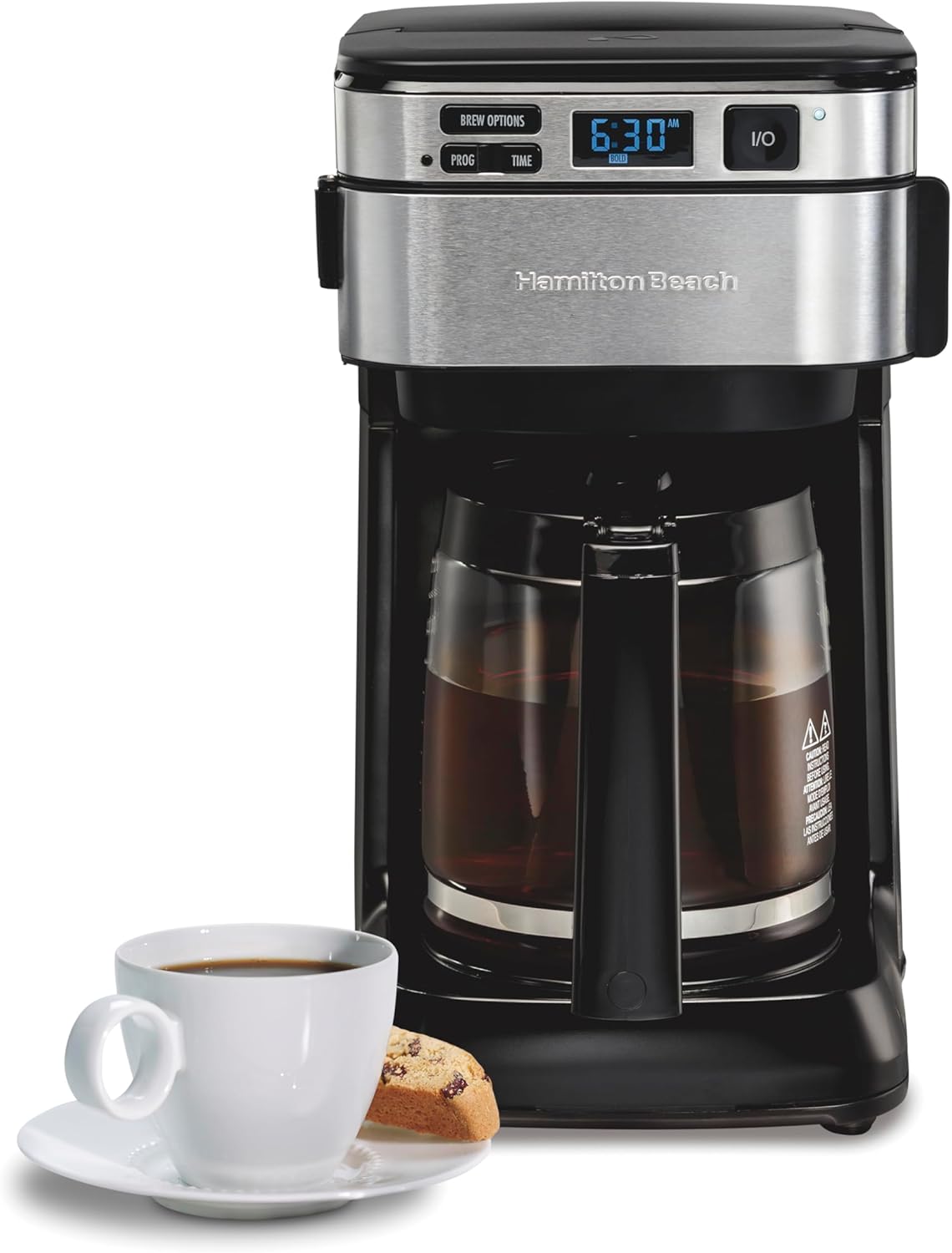 Hamilton Beach 12 Cup Programmable Coffee Maker, FrontFill Drip Coffee Maker