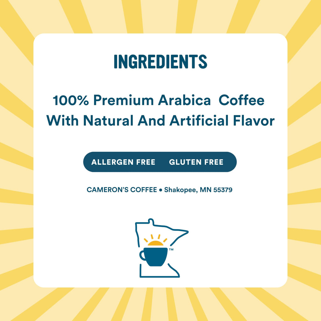 Cameron's Coffee Roasted Ground Coffee Bag, Dark Chocolate Mocha, Smooth Flavored Coffee, Sustainable, Small-batch Roasted, 28 Ounce (Pack of 1)