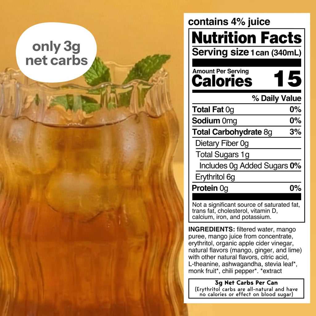 Moment Botanical Tea (Shark Tank) - Non Carbonated - Calm, Clarity & Relaxation with L-Theanine & Ashwagandha - Non Alcoholic Drinks - Sparkling Adaptogen Drink - 0 Sugar 0 Caffeine - 12 Pack 11.5 fl oz