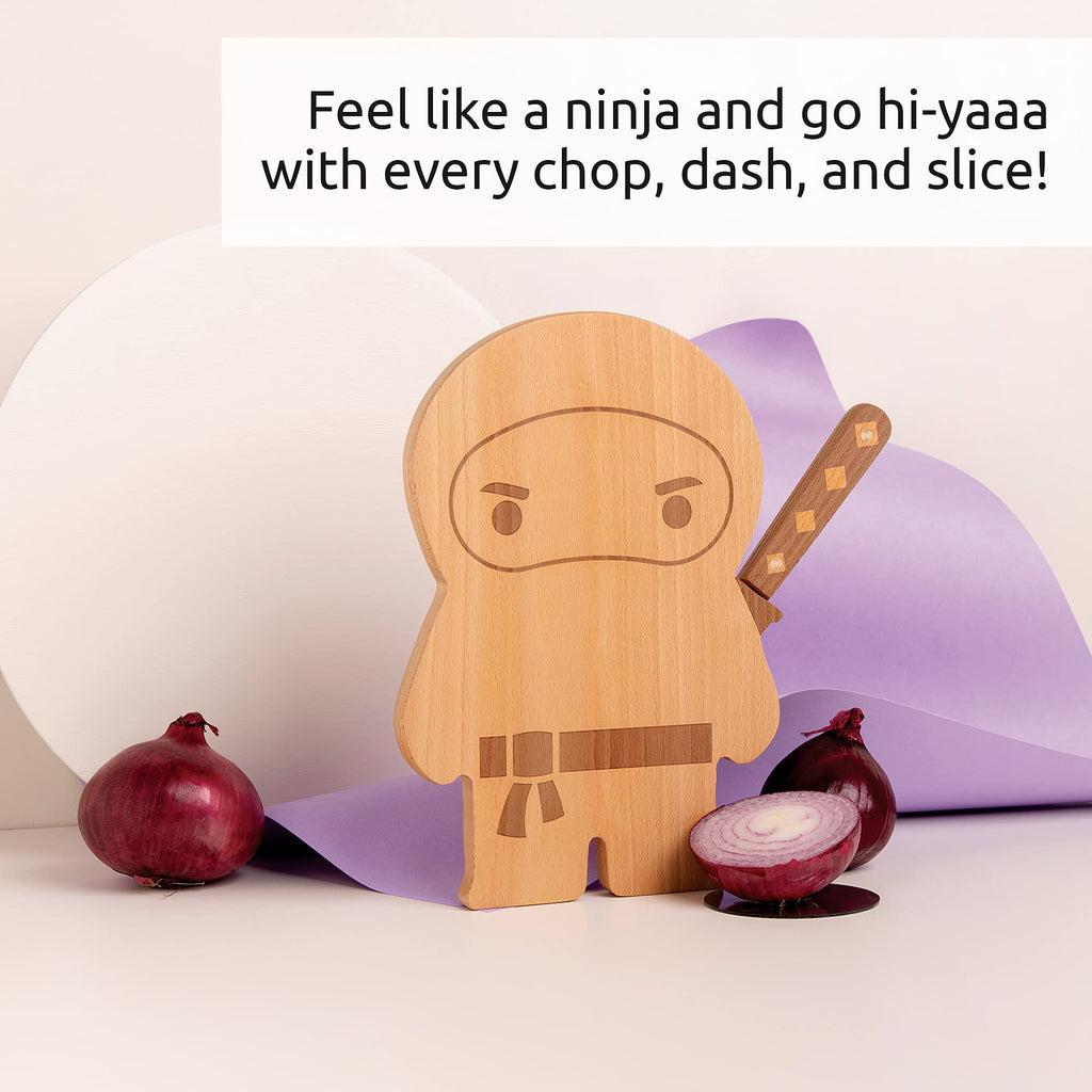 OTOTO Cutting Board - Wooden & Plastic Cutting Boards for Kitchen, Fun & Spooky Kitchen Gadgets, Housewarming & Goth Gifts, Dishwasher Safe (Bat, Plastic)