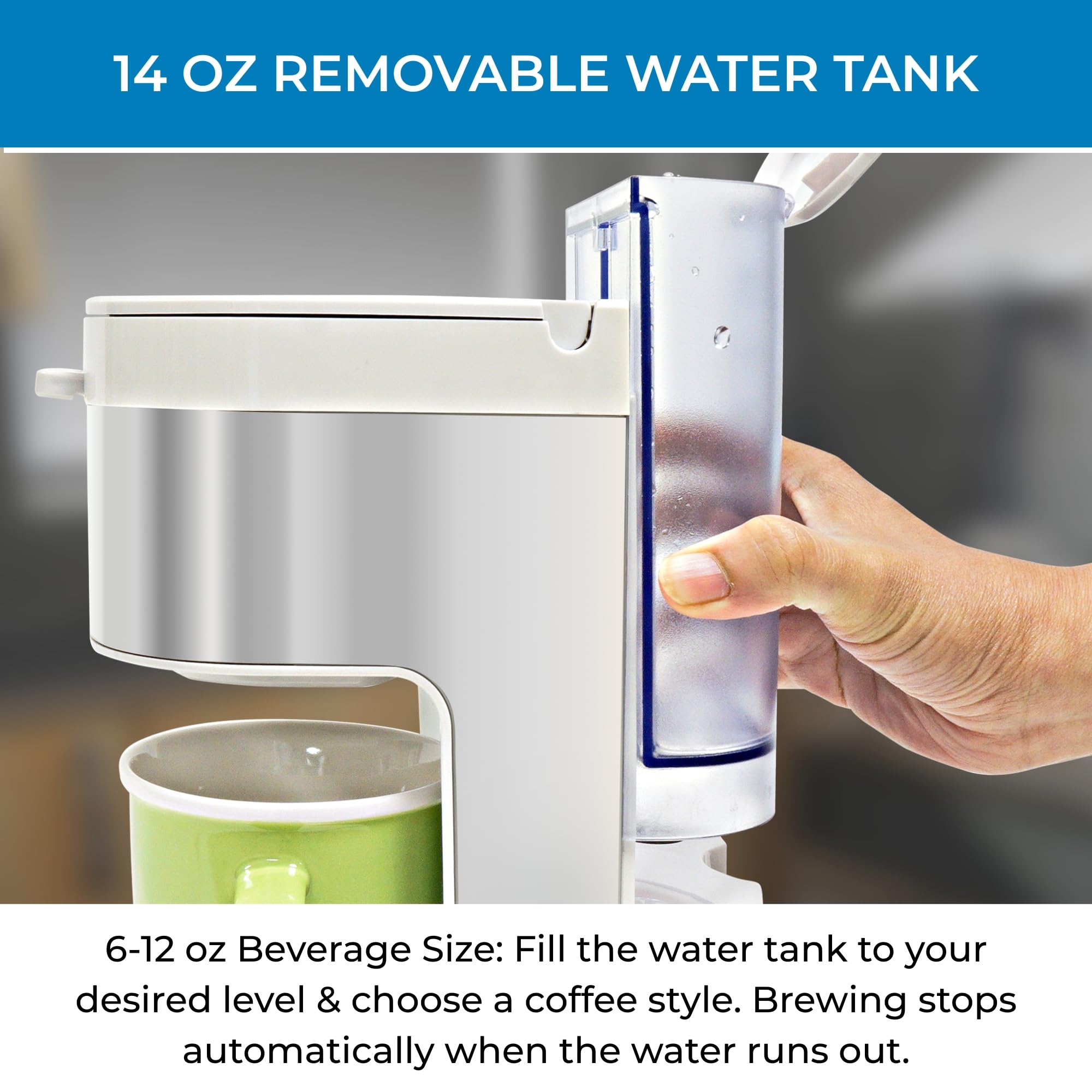 Kenmore Drip Coffee Maker - Programmable Cafe Machine With Glass Pot, Regular & Bold Brew, Auto Shut Off Large Water Reservoir, Reusable Filter, Kitchen Appliances For Cafeteria Barista, 12 Cup Black