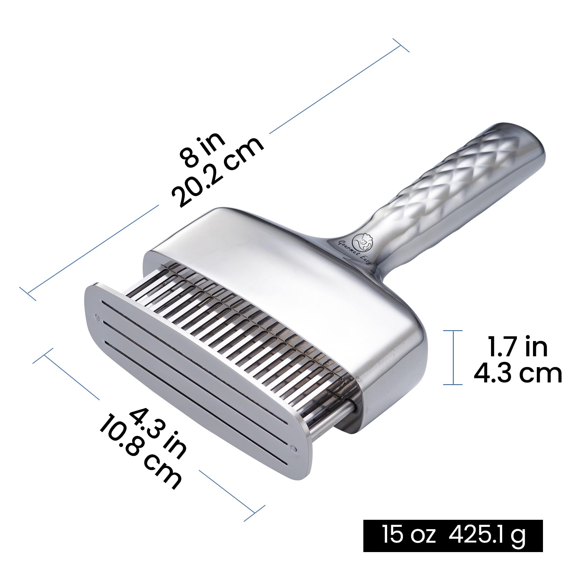 Meat Tenderizer Tool - Hand Held Blade Tenderizer for Meat - Ultra Sharp Needle Blades 100% Stainless Steel - Heavy Duty Kitchen Gadgets - Cooking Gadgets for Tenderizing Chicken, Steak, Veal, BBQ