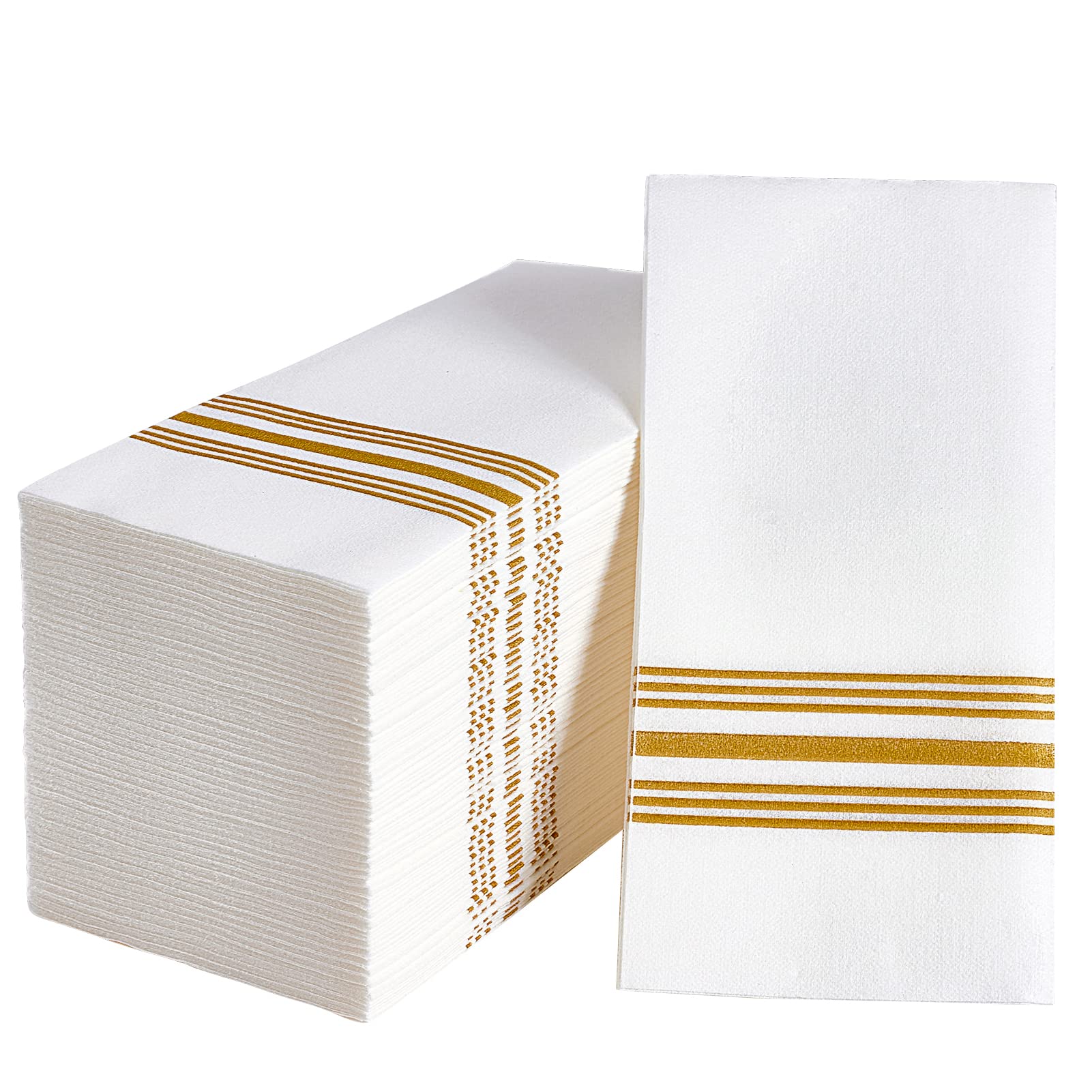 Vplus 150 PACK Guest Towels Disposable Bathroom, Decorative Bathroom Napkins, Soft, and Absorbent Disposable Paper Hand Towel for Dinners, Kitchen, Parties, Weddings, Christmas Party