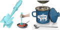 Blue Meat Chopper and Blue Mini 15OZ Bacon Grease Container