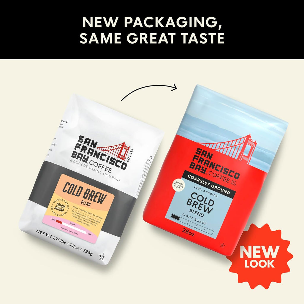 San Francisco Bay Ground Coffee, Bay Bridge Blend (28 oz Bag), Medium Roast Coffee